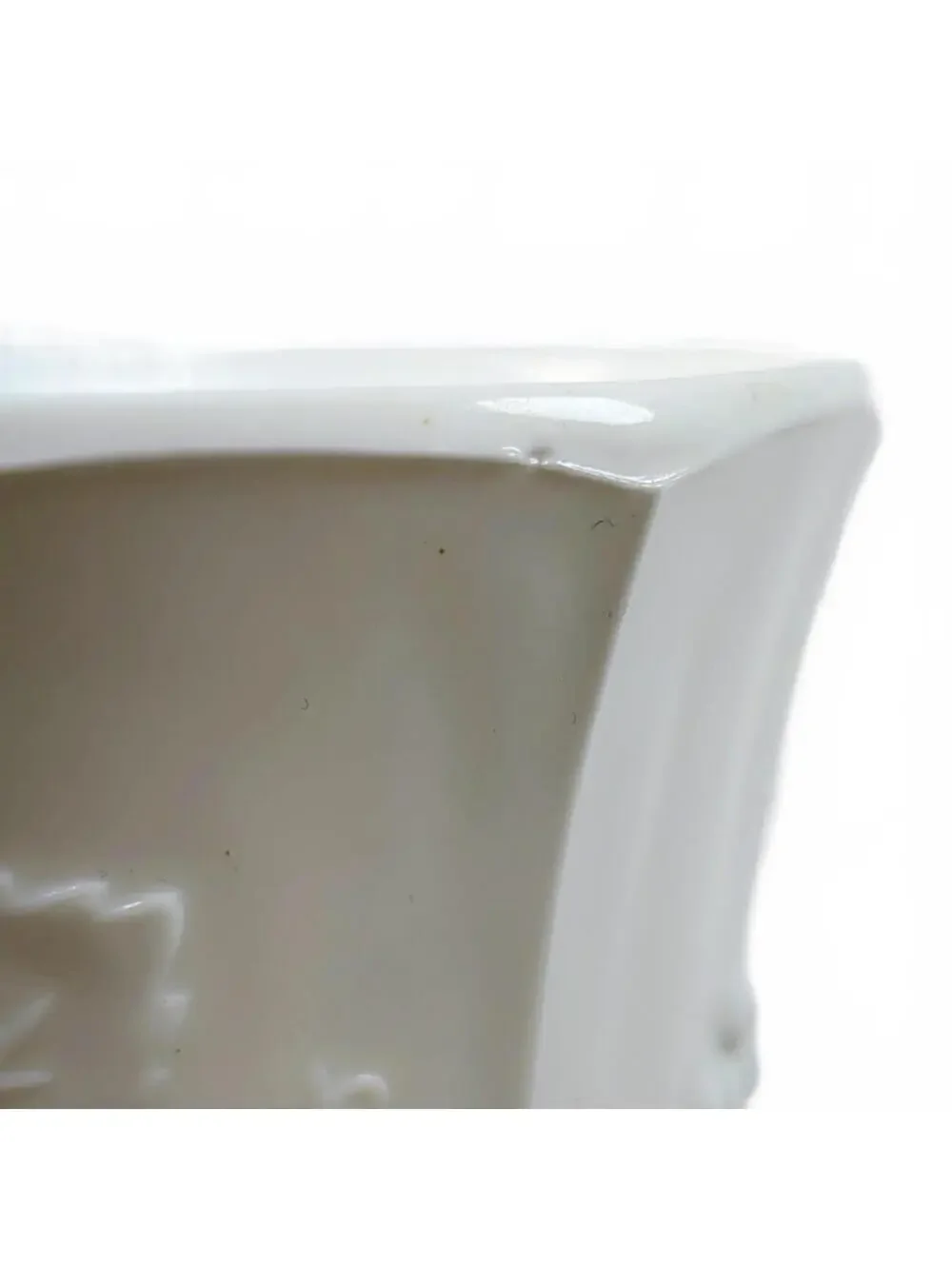 Indiana Milk Glass Harvest Grape Large Pedestal Compote/Planter 6.5